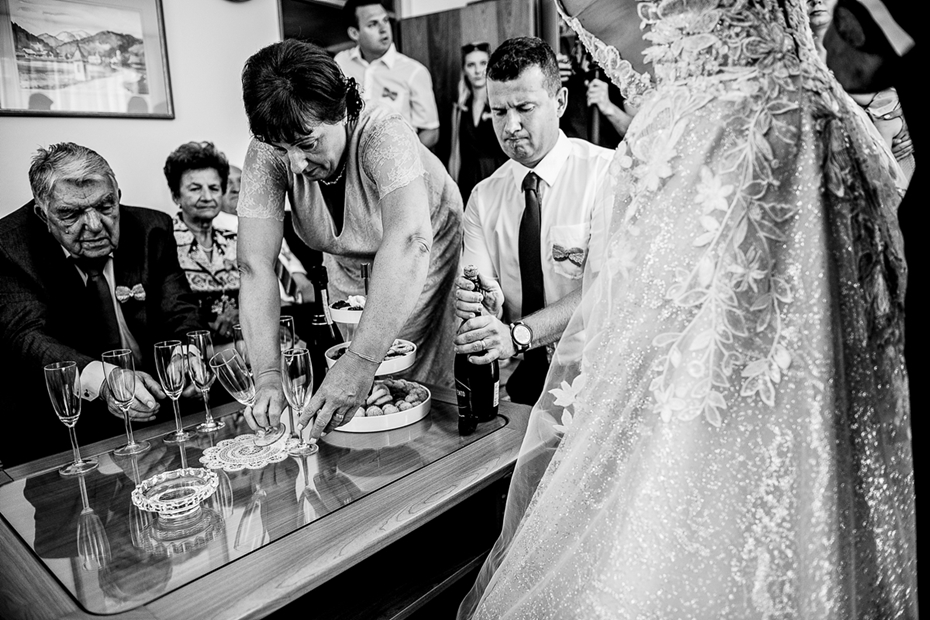 Black and white wedding stories